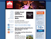 Tablet Screenshot of curtainplayers.org